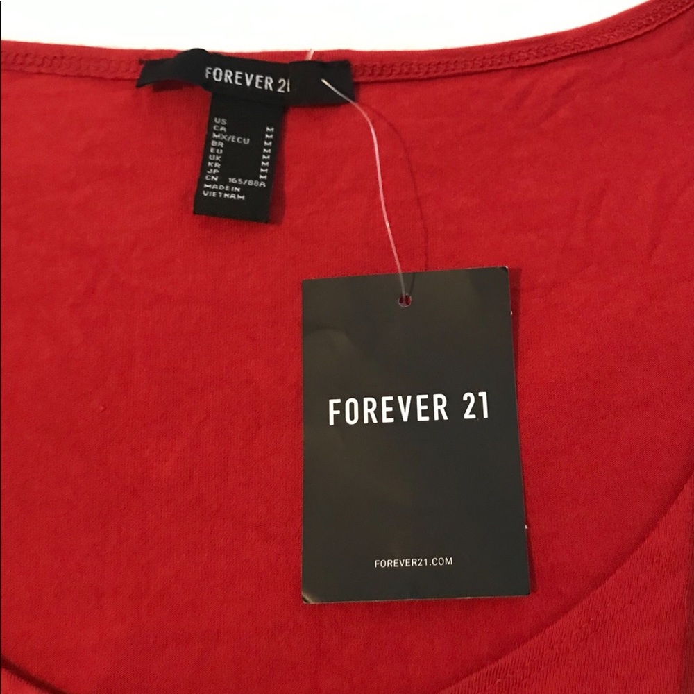 New W. Tags Dark Orange Forever 21 Body Suit - Picture 3 of 7